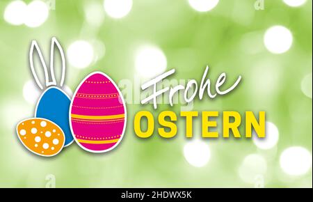 saluto di pasqua, pasqua felice, carta di pasqua, assaggiatori felici, carte di pasqua Foto Stock