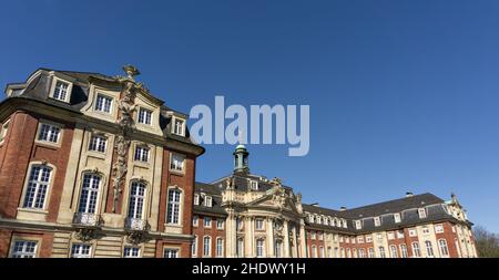 palazzo principe-vescovo a münster Foto Stock