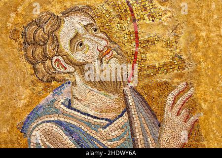 Mosaico di San Bartolomeo da ' San Bartolomeo battezza in India". Basilica di San Marco ( la Basilica di San Marco ) Venezia, Italia Foto Stock