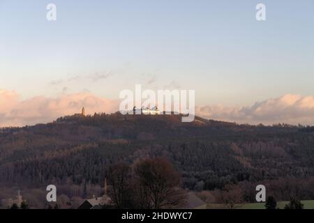 sassonia, erzgebirge, augustusburg, schellenberg, sassoni, erzgebirges Foto Stock