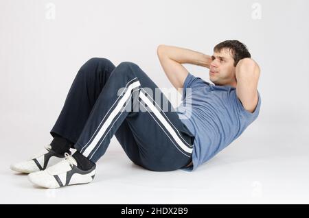allenamento, sit-up, sit-up, allenamenti Foto Stock