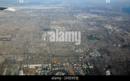veduta aerea, los angeles, fotografie aeree, viste aeree Foto Stock