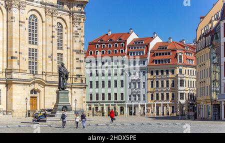 dresda, frauenkirche, dresdens, frauenkirches Foto Stock