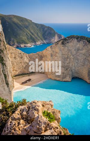 rocky, grecia, zante, montagne rocciose, greeces Foto Stock