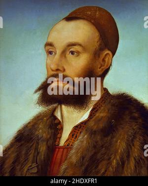 Ritratto di Anton Fugger di Hans Maler zu Schwaz (1480/1488–1526/1529) Germania (Anton Fugger 1493 – 1560 è stato un commerciante tedesco e membro della famiglia Fugger.) Foto Stock