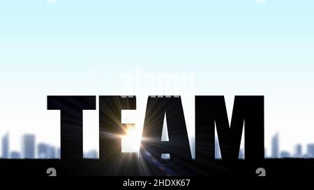 lavoro di squadra, team, teamworks, team Foto Stock