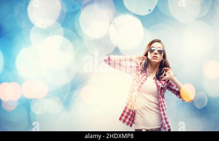 festa, musica d'ascolto, djane, feste, musica d'ascolto, dj, nightclub, nightclub Foto Stock