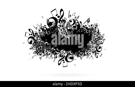 design, clef, note musicali, composizione, disegni, clefs, note musicali, composizioni Foto Stock