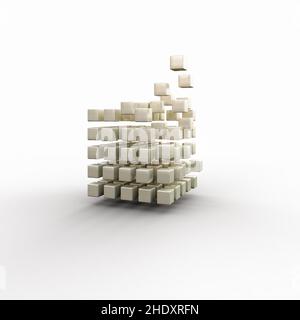 cubo, kubus, componenti, cubi, componente Foto Stock