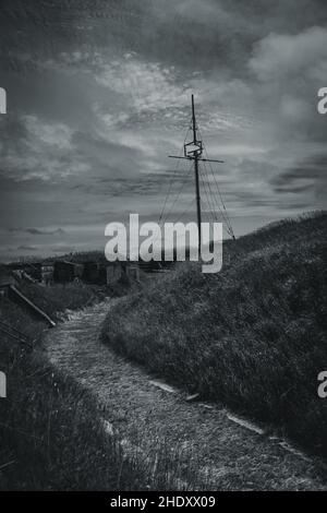 l'interno di fort charlotte sull'isola georges Foto Stock