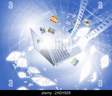 internet, multimedia, database, internets, web, multimedias, database Foto Stock