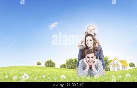 convivenza, sicurezza, famiglia, cohesions, titoli, famiglie Foto Stock