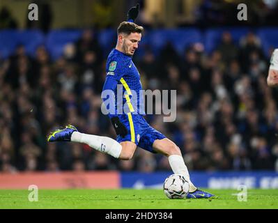 Londra, Regno Unito. 05th Jan 2022. 05 gennaio - Chelsea v Tottenham Hotspur - Carabao Cup - Stamford Bridge Saul durante la partita della Carabao Cup a Stamford Bridge. Picture Credit : Credit: Mark Pain/Alamy Live News Foto Stock