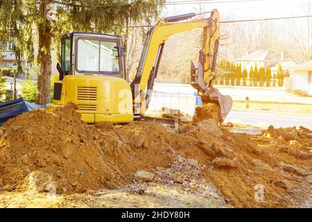 macchina, motore di terra, lavori di terra, macchine, bagger, movimento terra Foto Stock