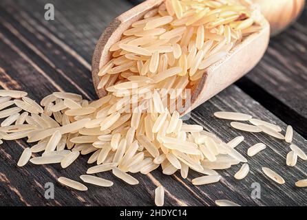 riso, riso di grano lungo, grano di riso, rices, riso di grano lungo, grani di riso Foto Stock