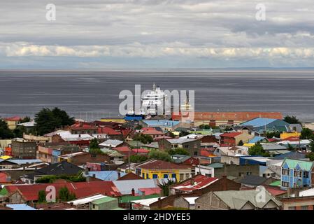 porto, punta arenas, porti, porto Foto Stock