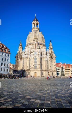 dresda, frauenkirche, dresdens, frauenkirches Foto Stock