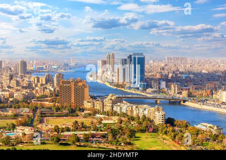vista sulla città, cairo, vista sulla città, cairos Foto Stock