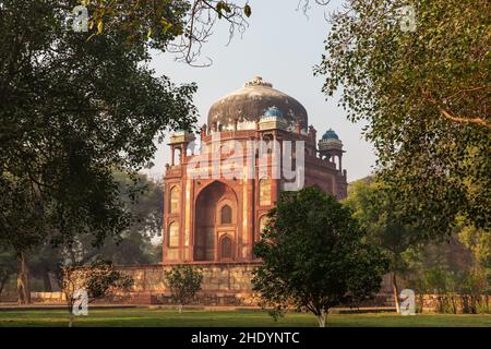 la tomba di humayun, le tombe di humayun Foto Stock