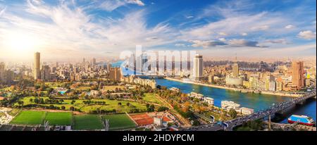 vista sulla città, cairo, vista sulla città, cairos Foto Stock