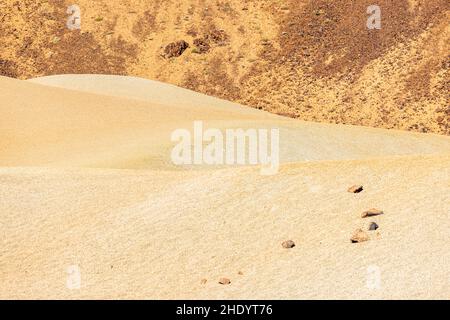 Dune di pomice a Minas de San Jose nel paesaggio vulcanico del Parco Nazionale Las Cañadas del Teide, Tenerife, Isole Canarie, Spagna Foto Stock