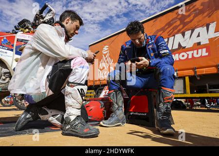 Riyadh, Arabia Saudita. 07th Jan 2022. Chotard Jonathan (fra), Juracing Team, KTM 450 Rally Replica, Moto, originale Motul, ritratto durante la tappa 6 del Dakar Rally 2022 intorno a Riyadh, il 7th 2022 gennaio a Riyadh, Arabia Saudita - Foto: Julien Delfosse/DPPI/LiveMedia Credit: Independent Photo Agency/Alamy Live News Foto Stock