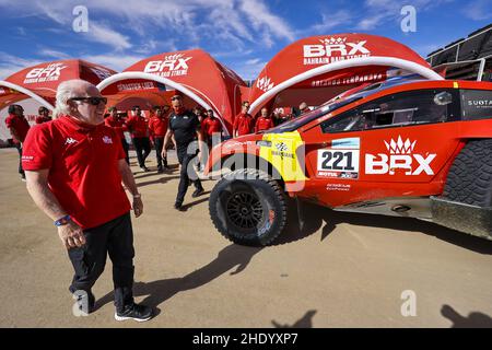 Riyadh, Arabia Saudita. 07th Jan 2022. Richards David, Bahrain RAID Extreme, direttore del team BRX, ritratto durante la fase 6 del Rally Dakar 2022 intorno a Riyadh, il 7th 2022 gennaio a Riyadh, Arabia Saudita - Foto: Julien Delfosse/DPPI/LiveMedia Credit: Independent Photo Agency/Alamy Live News Foto Stock