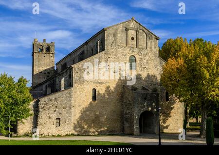 Francia, Vaucluse, Parc Naturel Regional du Mont-Ventoux (Parco Naturale Regionale del Mont Ventoux), Vaison la Romaine, Notre Dame de Nazareth cattedrale data Foto Stock