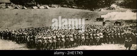 La "Batallion of death" femminile russa nell'esercito russo nel WW1 Foto Stock