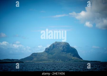 La Morne Brabant sulla costa meridionale di Mauritius Foto Stock