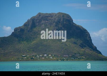 La Morne Brabant sulla costa meridionale di Mauritius Foto Stock