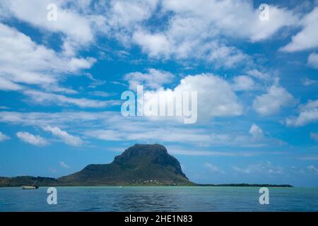 La Morne Brabant sulla costa meridionale di Mauritius Foto Stock