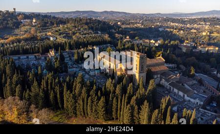 Abbazia di San Miniato al Monte, Firenze, Italia Foto Stock