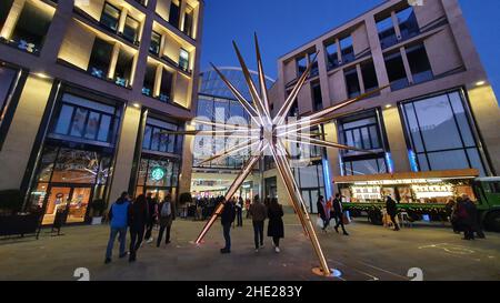 Luci di Natale, St James Quarter, Edimburgo Foto Stock