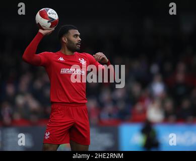 Kidderminster Harriers' Alex Penny durante la terza partita della Emirates fa Cup all'Aggborough Stadium di Kidderminster. Data foto: Sabato 8 gennaio 2022. Foto Stock