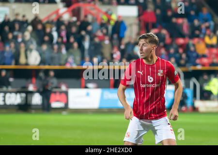 Swindon, Regno Unito. 07th Jan 2022. Swindon, Inghilterra, 7th gennaio: Ellis Iandolo, 3 Swindon fa Cup 3rd round. Swindon Town V Manchester City presso il centro di Swindon Town FC. Terry Scott/SPP Credit: SPP Sport Press Photo. /Alamy Live News Foto Stock