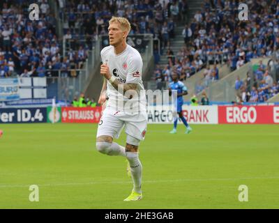 Calcio danese Simon Makienok FC St. Pauli DFB Pokal 1st turno principale Stagione 2021-2022 1. FC Magdeburg vs. FC St. Pauli nella MDCC Arena di M. Foto Stock