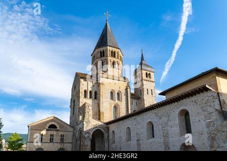 Abbazia di Cluny, monastero medievale in Borgogna, Francia Foto Stock
