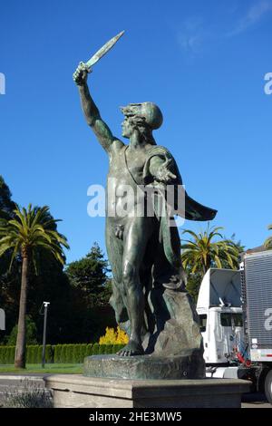 Gladiatore romano di Guillaume (Willem) Geefs, 1881 Foto Stock