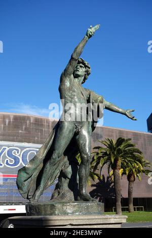 Gladiatore romano di Guillaume (Willem) Geefs, 1881 Foto Stock