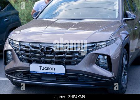 Galati, Romania - 15 settembre 2021: 2021 New Hyundai Tucson Foto Stock