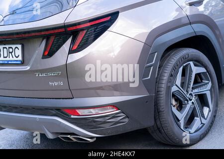 Galati, Romania - 15 settembre 2021: 2021 New Hyundai Tucson Foto Stock
