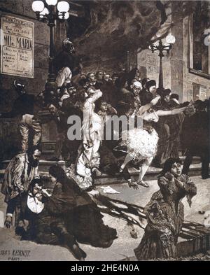 Rudolph Ernst Theatrebrand 1883. Foto Stock