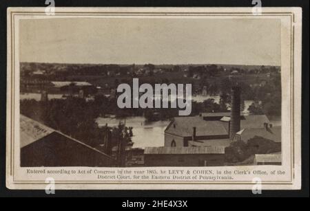 Rovine del ponte di Pietroburgo - Levy & Cohen. Foto Stock