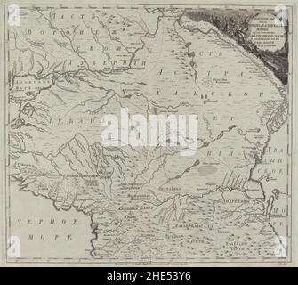 Impero Russo 1745 (Mappa XI). Foto Stock