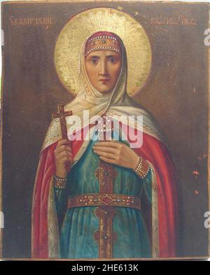 Saint Olga (fine 19th c.). Foto Stock