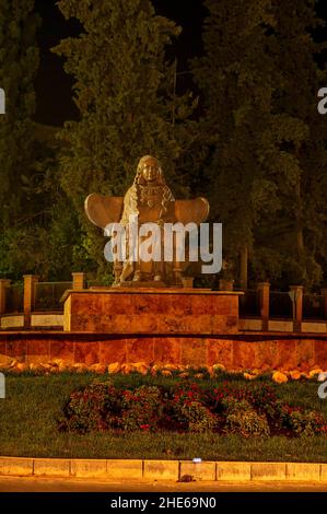 Glorieta de la Dama de Baza nella città di Baza, Granada. Foto Stock