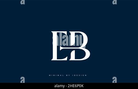 Icona alfabetica logo EB Illustrazione Vettoriale