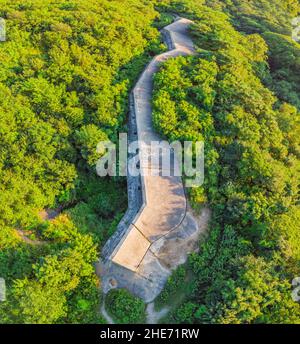 Fort n. 7 a Vladivostok. Russia foto aerea da fuco Foto Stock