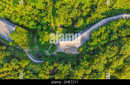 Fort n. 7 a Vladivostok. Russia foto aerea da fuco Foto Stock